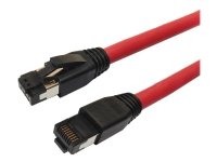MicroConnect - Koblingskabel - RJ-45 (hann) til RJ-45 (hann) - 1 m - S/FTP - CAT 8.1 - halogenfri, uten hindringer - rød