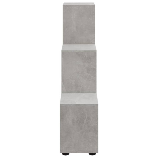 vidaXL Bokhylle betonggr? 107 cm konstruert tre