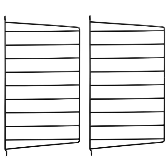 String veggavl svart 50x30 cm 2-pk String veggavl svart 50x30 cm 2-pk