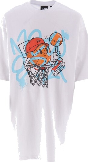 New Era T skjorte NE Spray Graphc Hvit New Era Medium T skjorte
