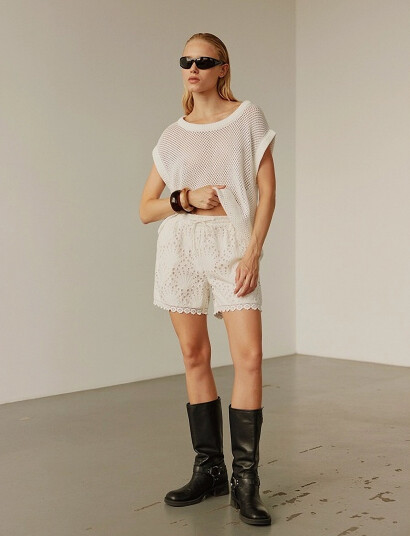 Sofie Schnoor Ninasw Shorts - Cream - 42 Sofie Schnoor Ninasw Shorts - Cream - 42
