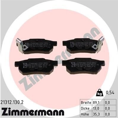Bremseklosser ZIMMERMANN 21312.130.2