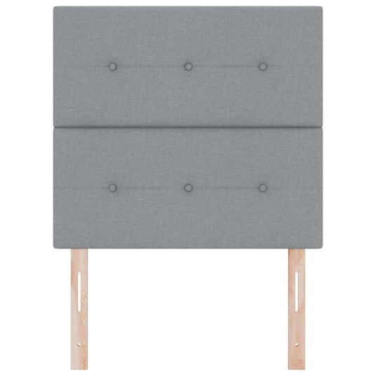 LED Hodegavl Lys Grå 80 cm Stoff