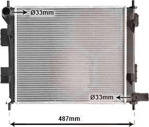 VAN WEZEL 82012707 Radiator motorkjøling
