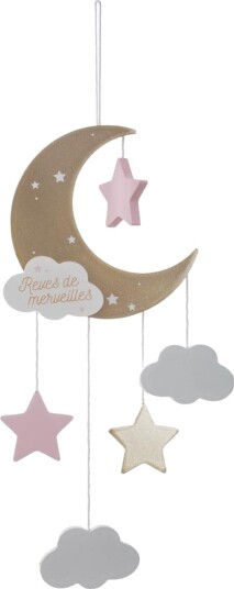 Atmosphera Dekorativ Oppheng Til Barn Pink Moon