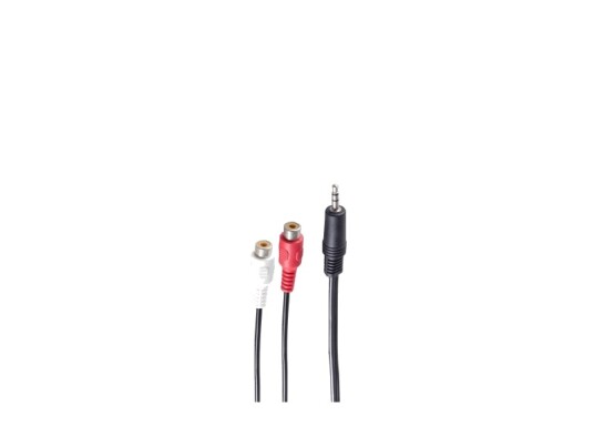 Shiverpeaks Bs30771 3.5Mm Hankjønn 2 X Rca Hunkjønn 0,2 M Svart