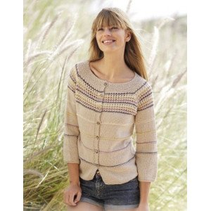 Freja Cardigan by DROPS Design Jakke Strikkeoppskrift str. S XXXL Small