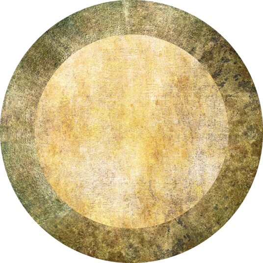 Rundt teppe Campana beige/gul Størrelse: Ø 200 cm