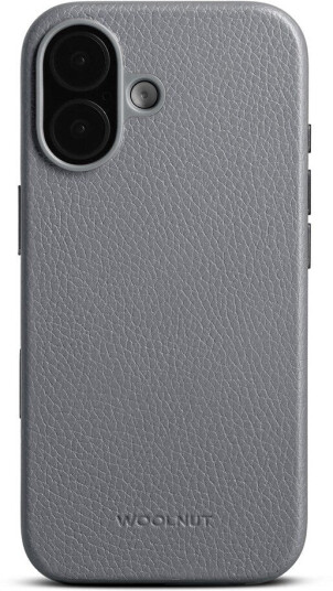 WOOLNUT iPhone 17 Ekte Skinn Deksel MagSafe Kompatibel Grå WOOLNUT iPhone 17 Ekte Skinn Deksel MagSafe Kompatibel Grå