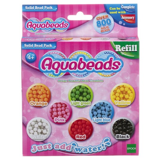 Aquabeads Refill Perlesett Solid Bead Pakke Aquabeads Refill Perlesett Solid Bead Pakke