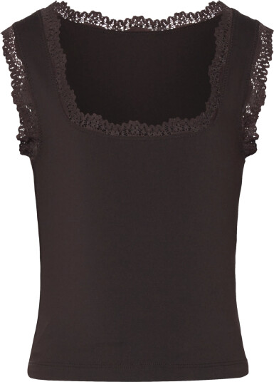 Rosemunde Kids Rkbillie Sl Square Lace Top Brown 176 Rosemunde Kids Rkbillie Sl Square Lace Top Brown 176