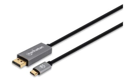 MANHATTAN MH 8K@60Hz DisplayPort 1.4 Cable, DP-Male/USB C Male, 3.0m,