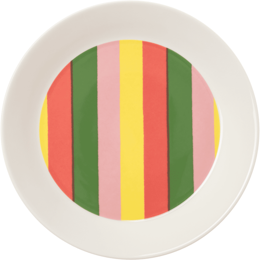 Arabia Vuokko tallerken Ø22 cm Pieni 4 raita Arabia Vuokko tallerken Ø22 cm Pieni 4 raita