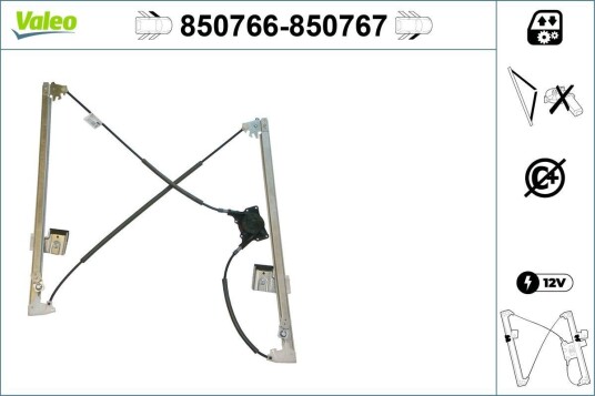 Vindusheis VALEO 850766 Vindusheis VALEO 850766