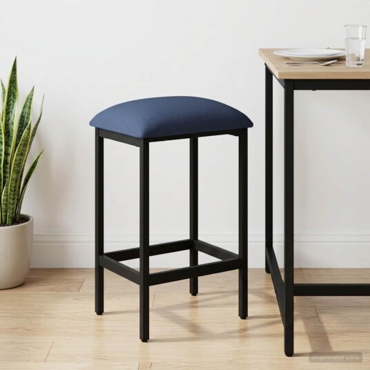vidaXL Barstol Blå 40 x 32 x 74 cm Konstruert tre vidaXL Barstol Blå 40 x 32 x 74 cm Konstruert tre