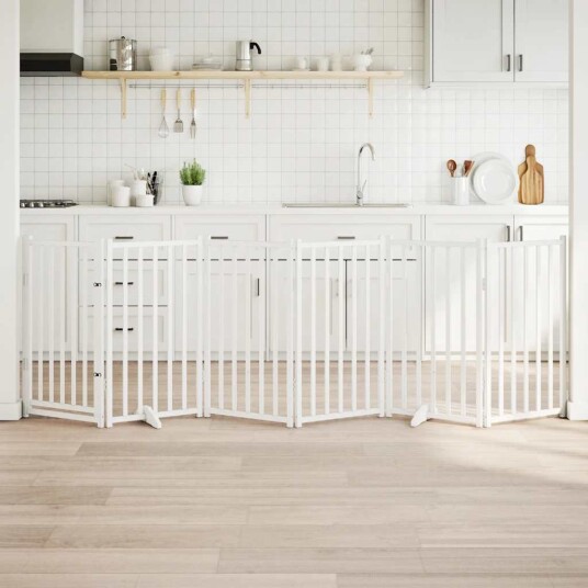 Hundeport Dør Sammenleggbar 6 Paneler Hvit 300 cm Heltre Gran 352279 Hundeport Dør Sammenleggbar 6 Paneler Hvit 300 cm Heltre Gran 352279