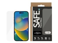 Panzerglass Skjermbeskytter til iPhone 14 Pro - Edge-to-Edge, Klart Glass, Case-Friendly