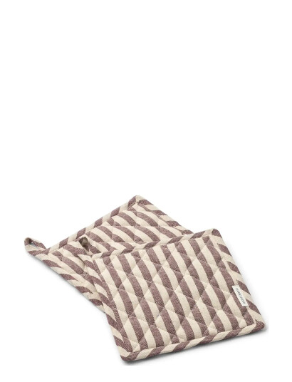 STUDIO FEDER Ada Pot Holder 2-Pack - Brown - 20X20CM STUDIO FEDER Ada Pot Holder 2-Pack - Brown - 20X20CM