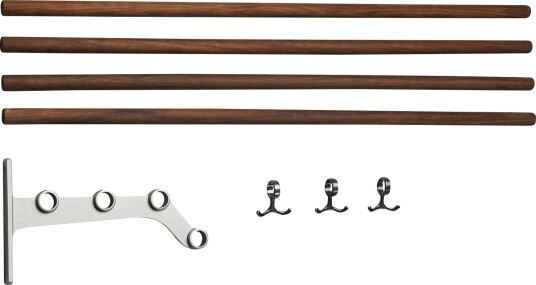 Essem Design Nostalgi 291 Påbyggingsdel Til Hattehylle Aluminium / Valnøtt