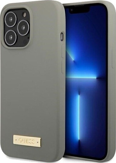 Guess iPhone 13 Pro Max Hardcase 6,7" Grå med MagSafe Silikonlogo Guess iPhone 13 Pro Max Hardcase 6,7" Grå med MagSafe Silikonlogo