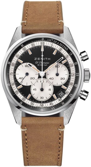 Zenith Herreklokke 03.3200.3600 21.C903 El Primero Sort/Lær Ø38 mm