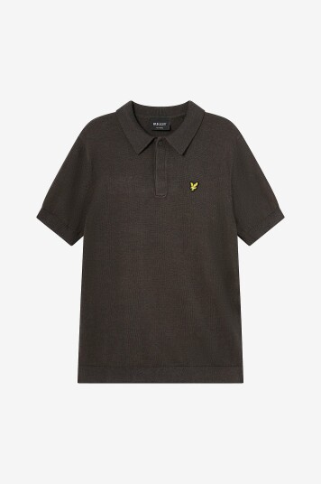 Lyle & Scott Genser SS Knitted Polo Shirt Grå