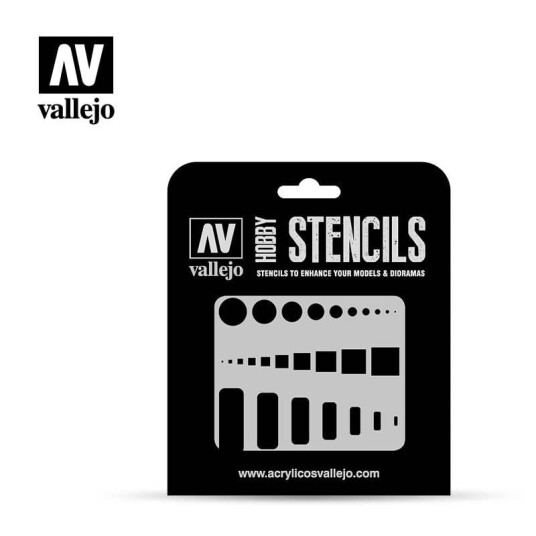 Vallejo Stencils Access Trap Doors 1/72, 1/48 and 1/32