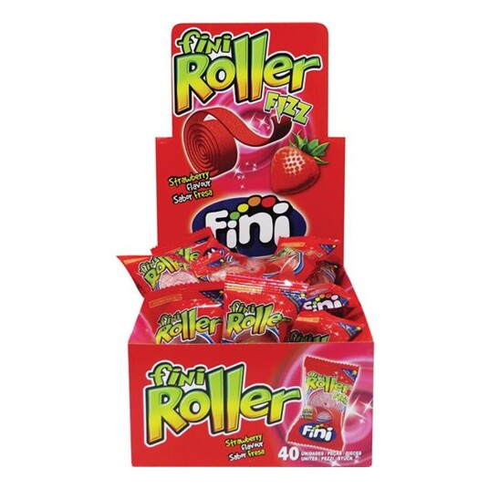 ERT Godis Singel Fini Roller Jordbær - 40-pack