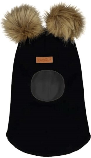 Gugguu Merino Furry Balaclava - BLACK - 1-2Y