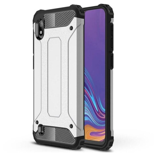 INCOVER Samsung Galaxy A10 Armor Guard Hardt Plastdeksel - Sølv