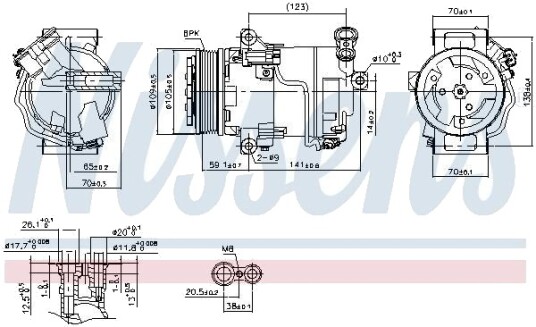 AC kompressor NISSENS 890006 AC kompressor NISSENS 890006
