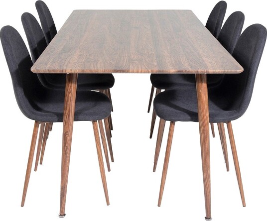Venture Home Spisegruppe Penally inkl. 6 spisestoler Penally Brun Venture Home Spisegruppe Penally inkl. 6 spisestoler Penally Brun