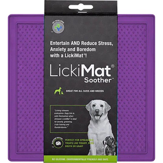 Lickimat Soother Slikkematte 20 X 20 cm Lilla