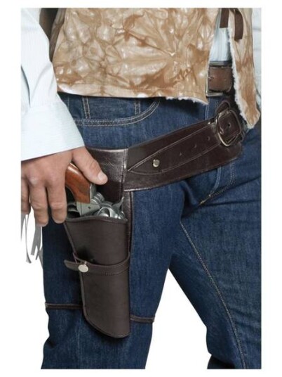 Western pistolhylster med belte