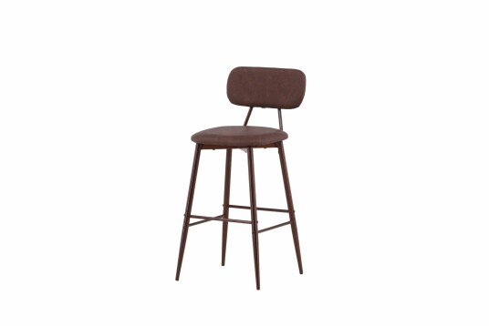 VIND Skaftö barstol Brun/brun PU Brun VIND Skaftö barstol Brun/brun PU Brun