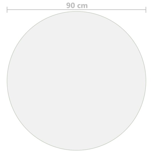  Bordbeskytter gjennomsiktig Ø 90 cm 2 mm PVC 288249