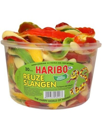 30 stk Haribo Anaconda   Store Vingummislanger 1,2 kg