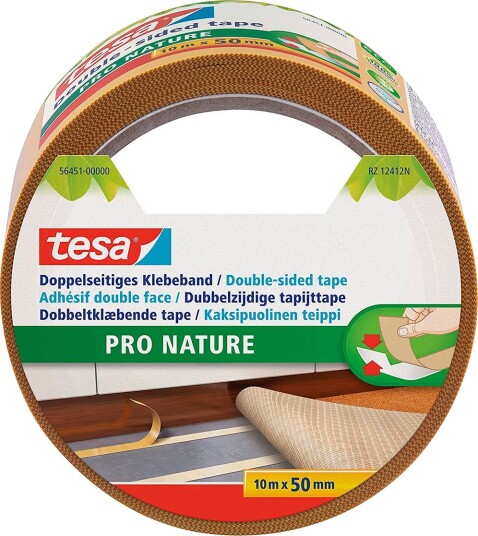 Tesa Dobbeltsidig tape Pro Nature 25m x 50mm