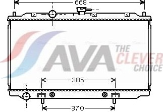 AVA COOLING SYSTEMS DN2219 Radiator, motorkjøling