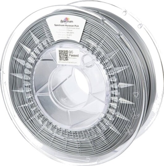 Spectrum Huracan PLA High Speed Filament 1.75 mm 1000 g Aluminium Silver 80918 Spectrum Huracan PLA High Speed Filament 1.75 mm 1000 g Aluminium Silver 80918