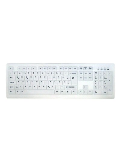 Cherry MedicalKey AK-C8100 Sanitizable - Tastatur - Tysk - Hvit