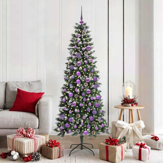  Kunstig juletre grønn 76 x 76 x 180 cm PVC og plast og stål