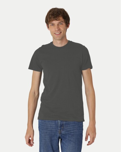 Neutral Organic   Mens Fitted T shirt Grå