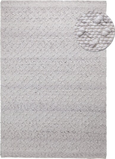 Innendørs/Utendørs tepper   Todi Wool Look grå/beige Størrelse: 80 x 150 cm