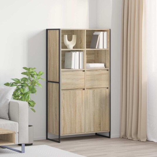  Serviesskap 2 pcs Sonoma 81 x 36 x 150.5 cm Konstruert tre