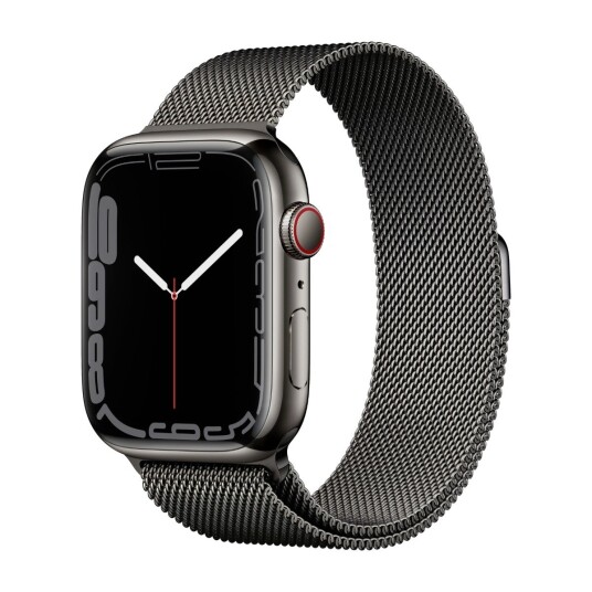Apple Watch Series 7 GPS + Cellular/4G 45mm Graphite Steel/Graphite Milanese Loop