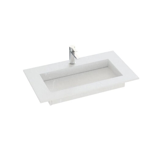 Dansani Inzo Angular Silestone B60-165xh1,20xd45,50cm Desert Silver 80cm