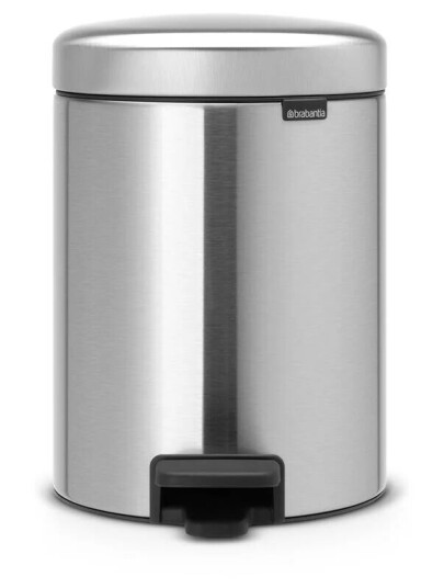 Brabantia New Icon pedalbøtte 5 liter matt steel