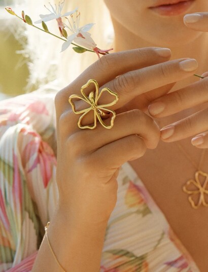 Edblad Alba Ring L Gold   Gold   M