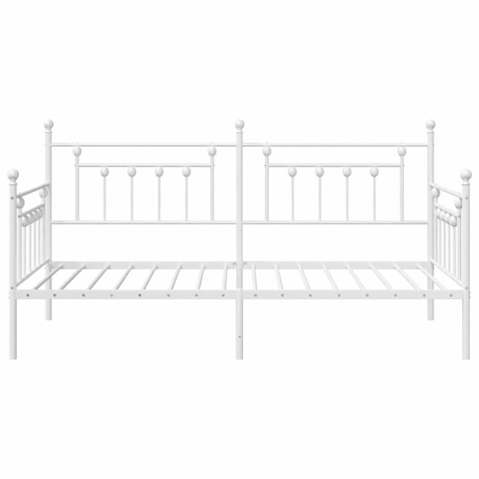 Dagbed Ramme Hvit 90x200 cm Stål